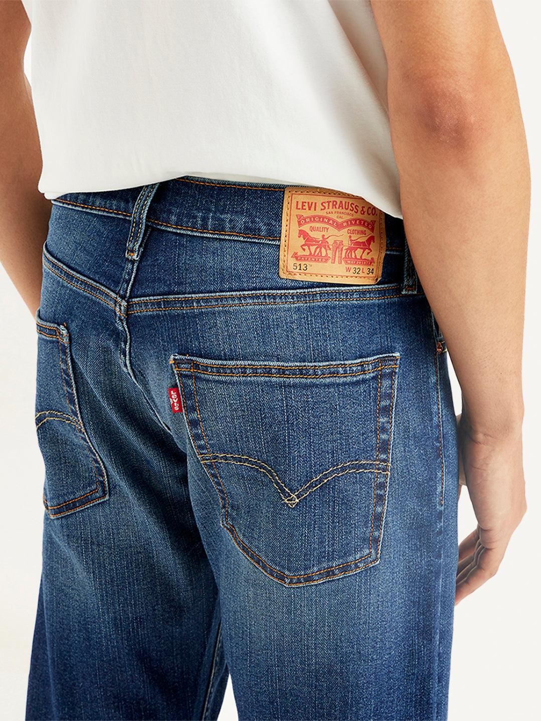 Levi's Men's 513 Slim Fit Navy Jeans