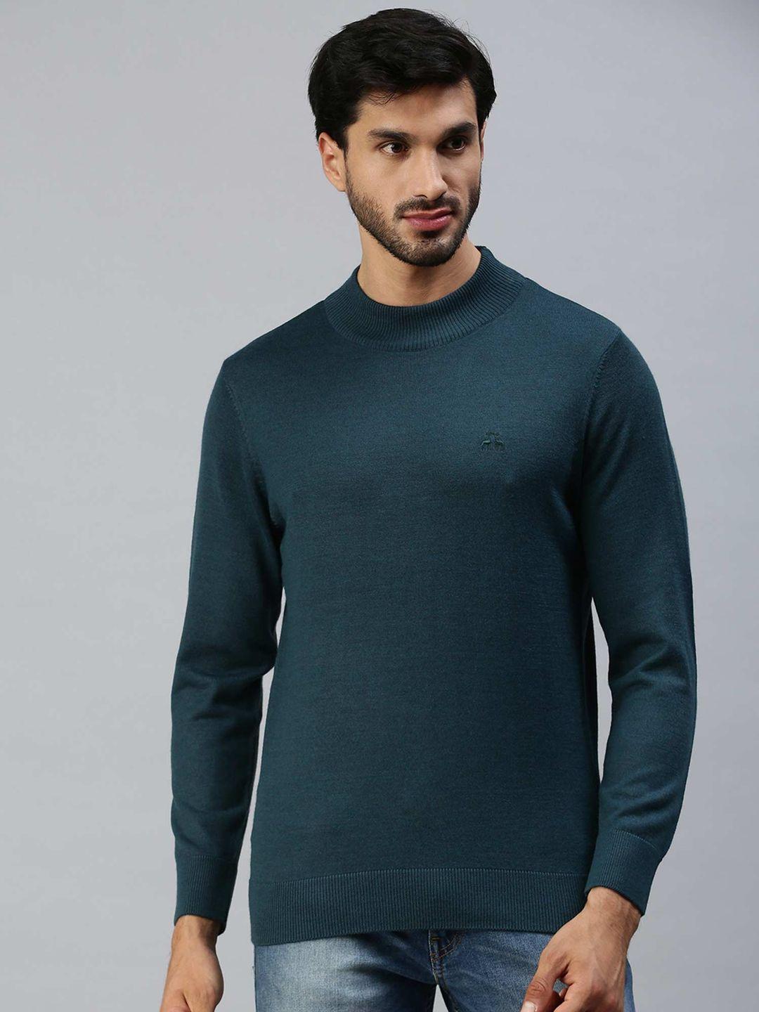 98 Degree North T-neck Teal sweater men