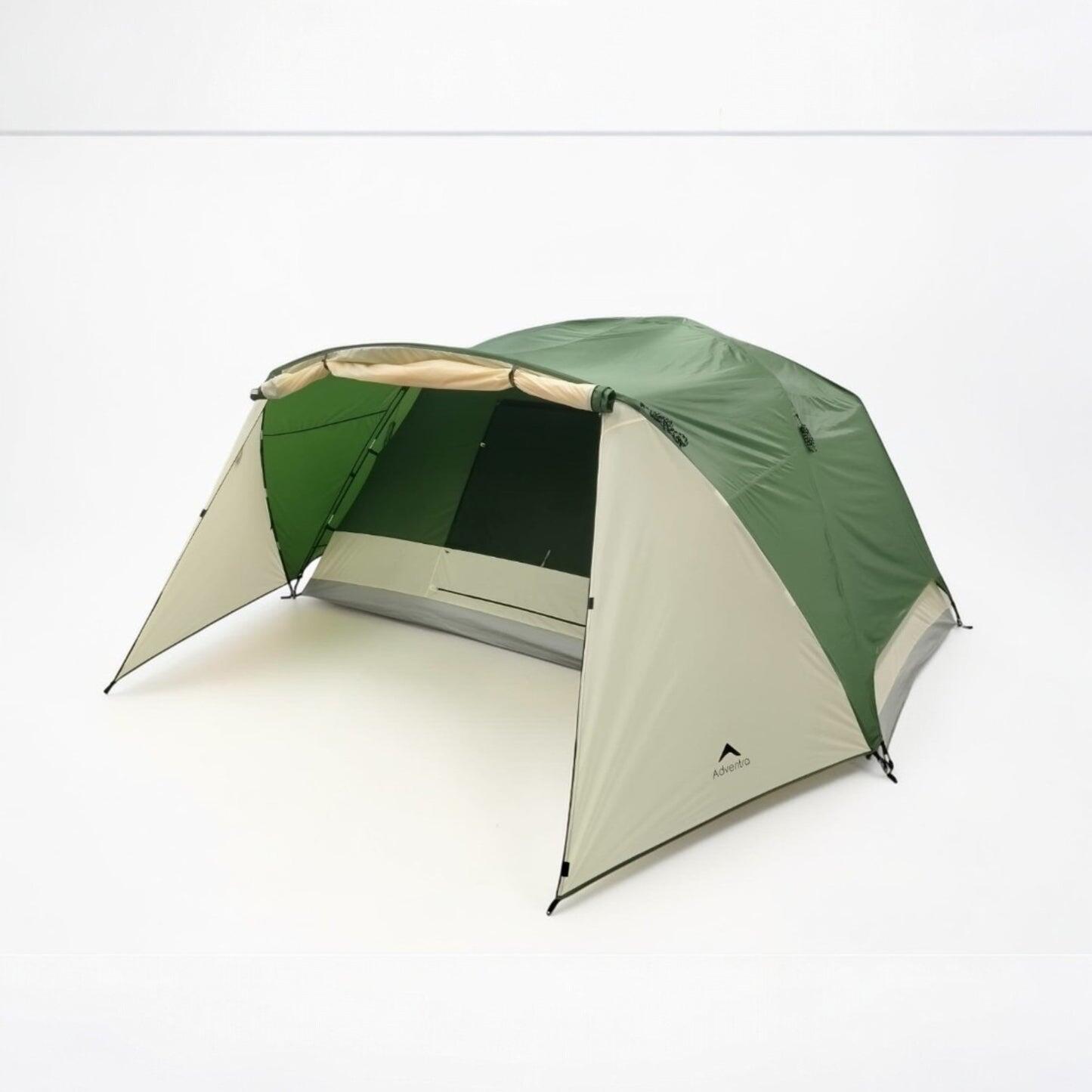 6-Person Waterproof Large Dome Camping Tent with UV Protection & Wind-Ready (ET1106) Green