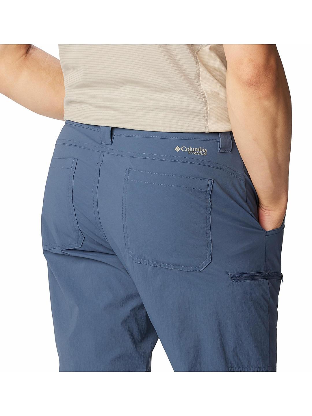 Columbia Mens Navy Omni-Shield Wanoga Lightweight Pant