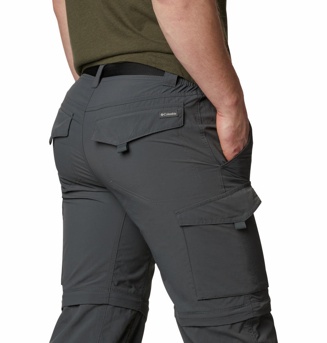 Columbia Men Grey Omni-Wick Silver Ridge Convertible Pant