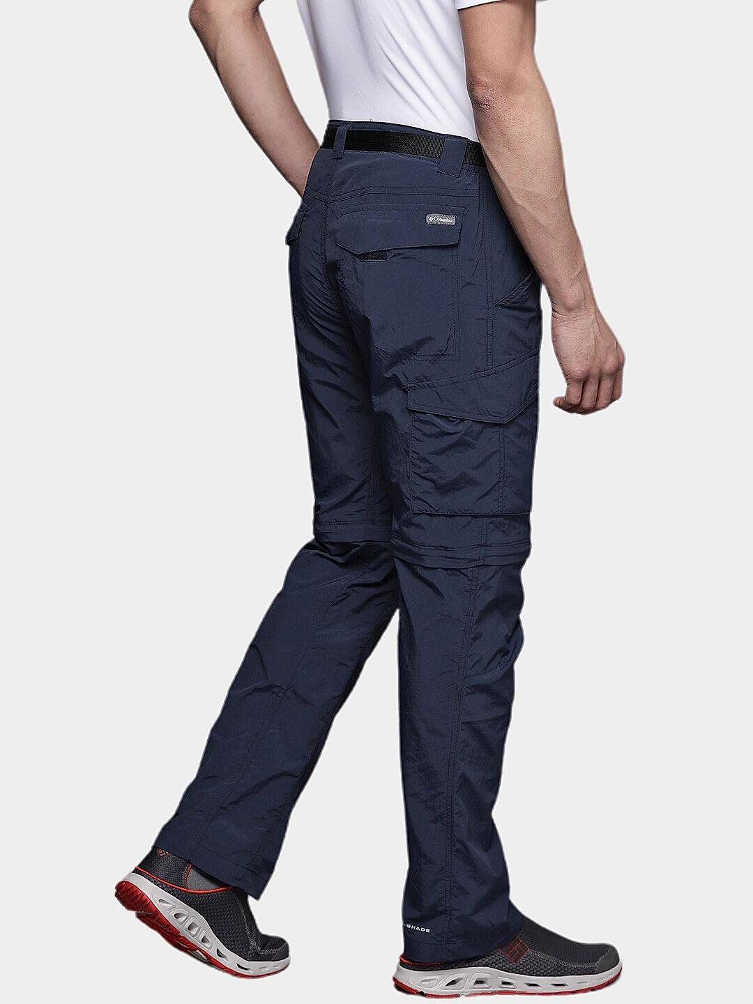 Columbia Mens Navy Omni-Wick Silver Ridge Convertible Pant