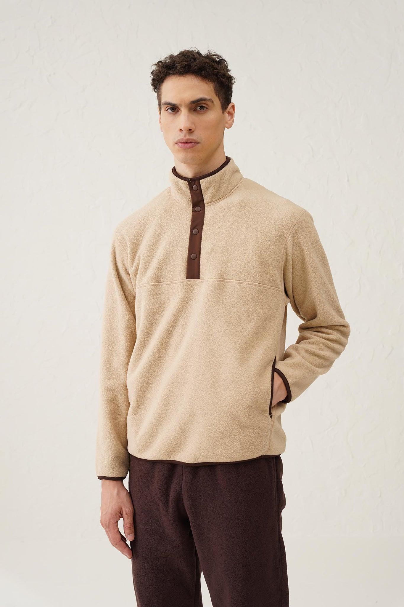 Pearl seven Basic Fleece Pullover Ecro
