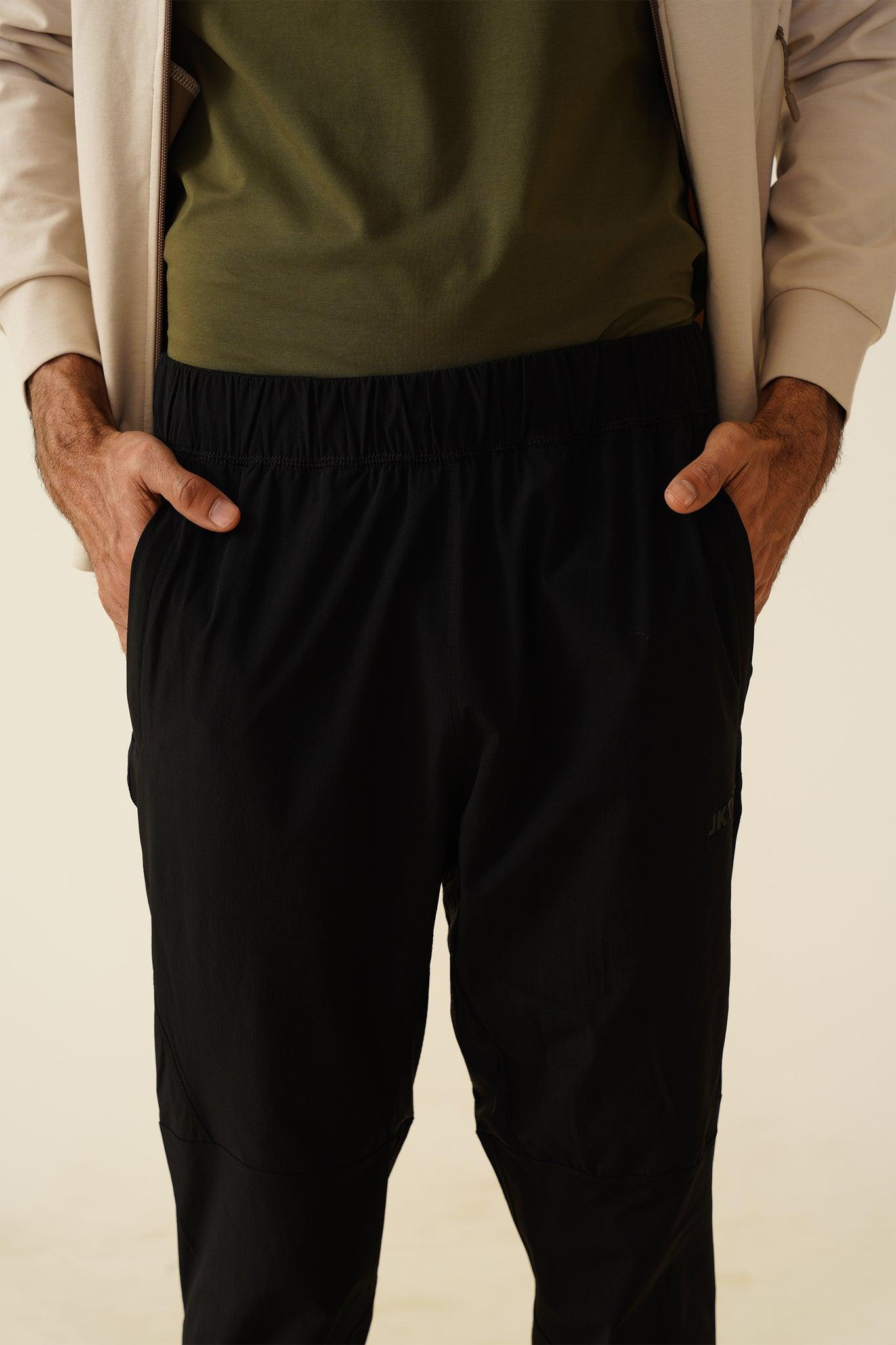Pearl seven technical sports polyester trackpant Black
