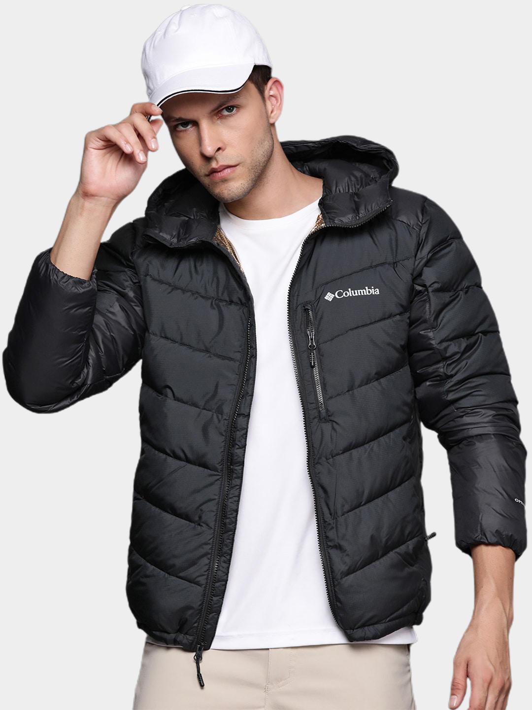 Columbia Men Black Labyrinth Loop Hooded Jacket